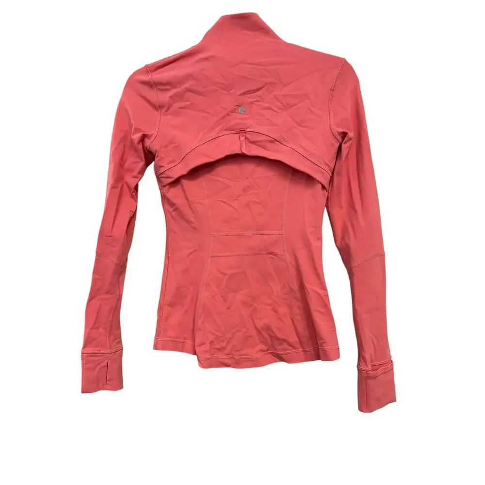 Lululemon Coral Define Zipup Jacket Sz 4